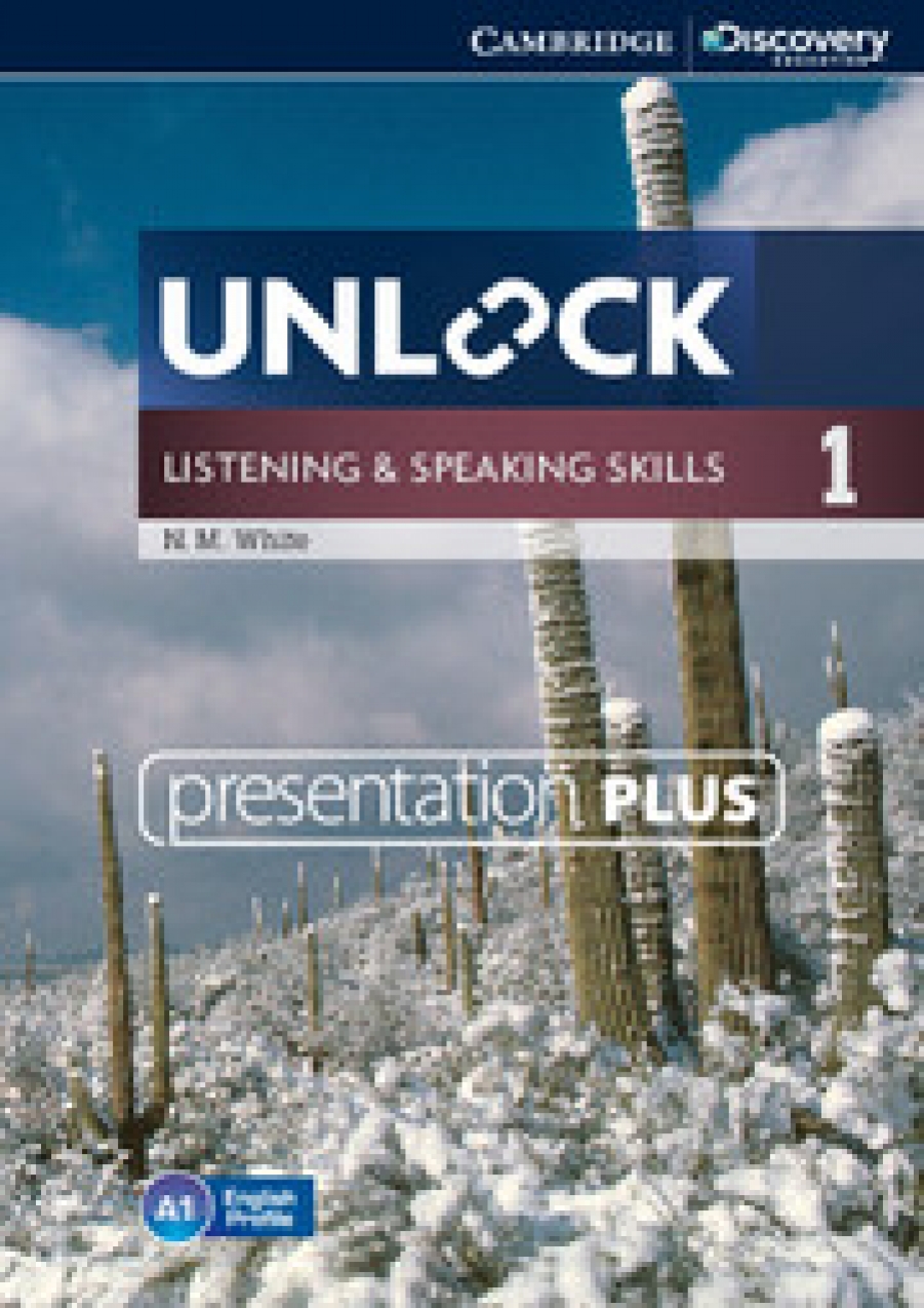 White Unlock List & Speaking Skills 1 Presentation Plus DVD-R 