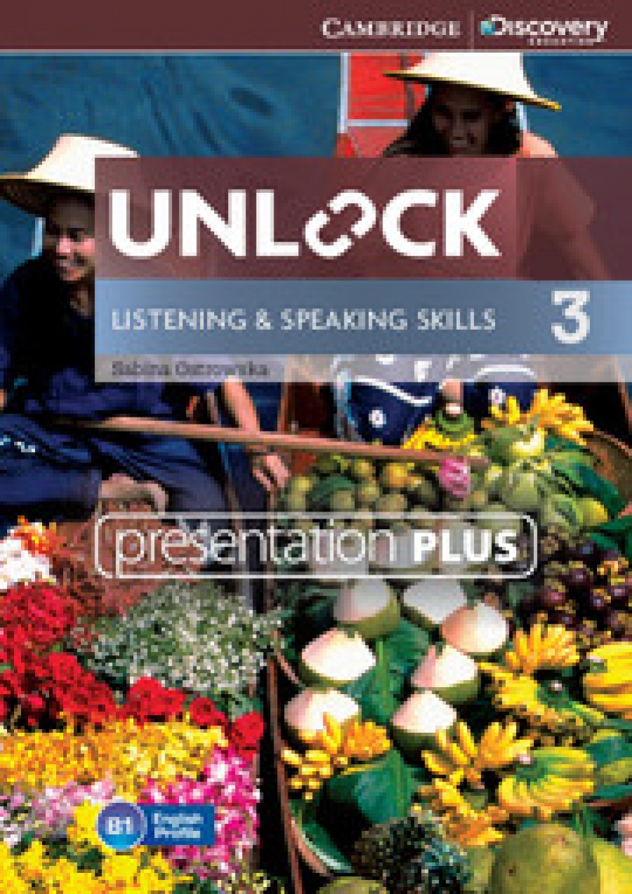 Sabina, Ostrowska Unlock List & Speaking Skills 3 Presentation Plus DVD-R 