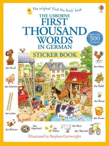 Heather Amery First Thousand Words in German Sticker Book 