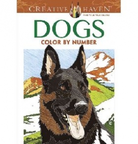 Pereira Diego Jourdan Creative Haven Dogs Color by Number Coloring Book 
