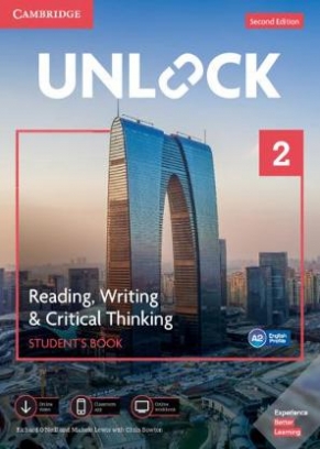 O'Neill Richard, Sowton Chris, Lewis Michele Unlock 2. Reading, Writing, & Critical Thinking. Student's Book, Mob App and Online Workbook with Downloadable Video 