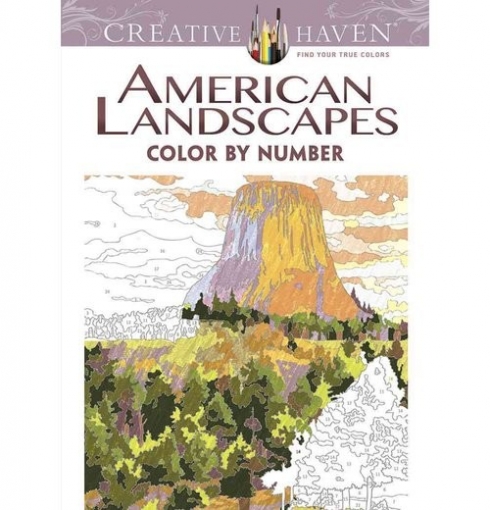 Pereira Diego Jourdan Creative Haven American Landscapes Color by Number Coloring Book 
