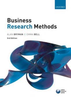Alan, Bell, Emma; Bryman Business Research Methods 