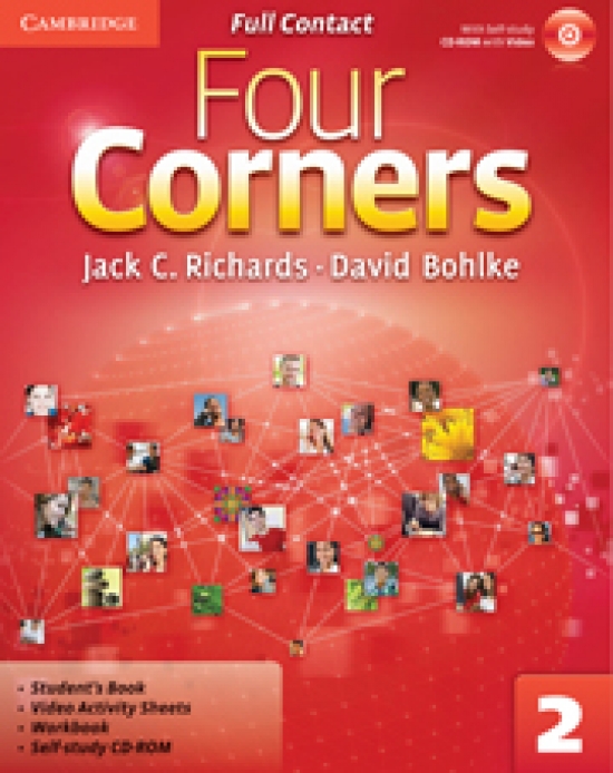 Jack C. Richards, David Bohlke Four Corners Level 2 Full Contact with Self-study CD-ROM 