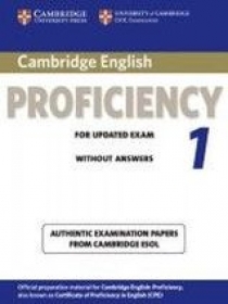 Cambridge ESOL Cambridge English Proficiency 1 for Updated Exam Student's Book without Answers 