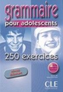 Nathalie Bie, Philippe Santinan Grammaire pour adolescents Debutant - 250 exercices - Livre de l'eleve + Corriges 