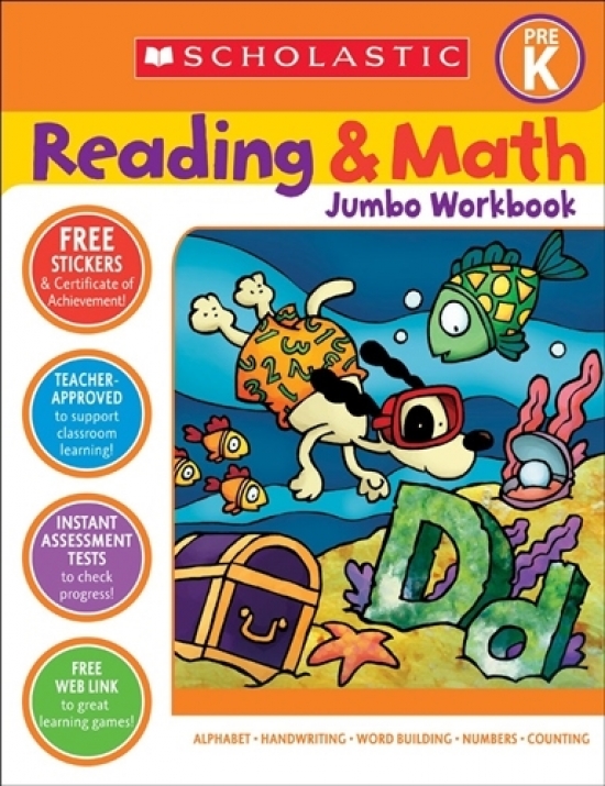 Scholastic Reading & Math. Jumbo Workbook Pre-K 