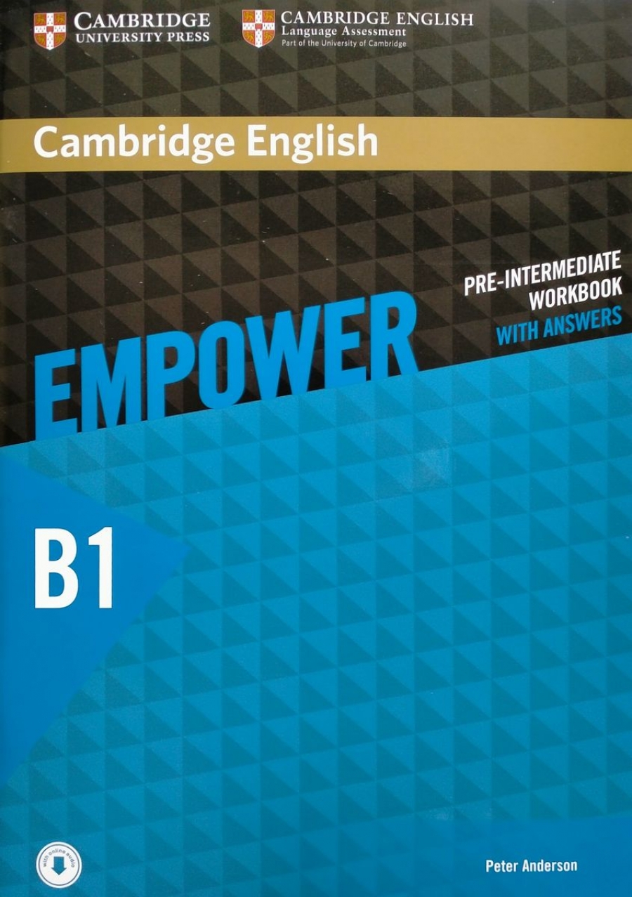 Anderson Cambridge English Empower Pre-intermediate Workbook with Answers with Downloadable Audio 