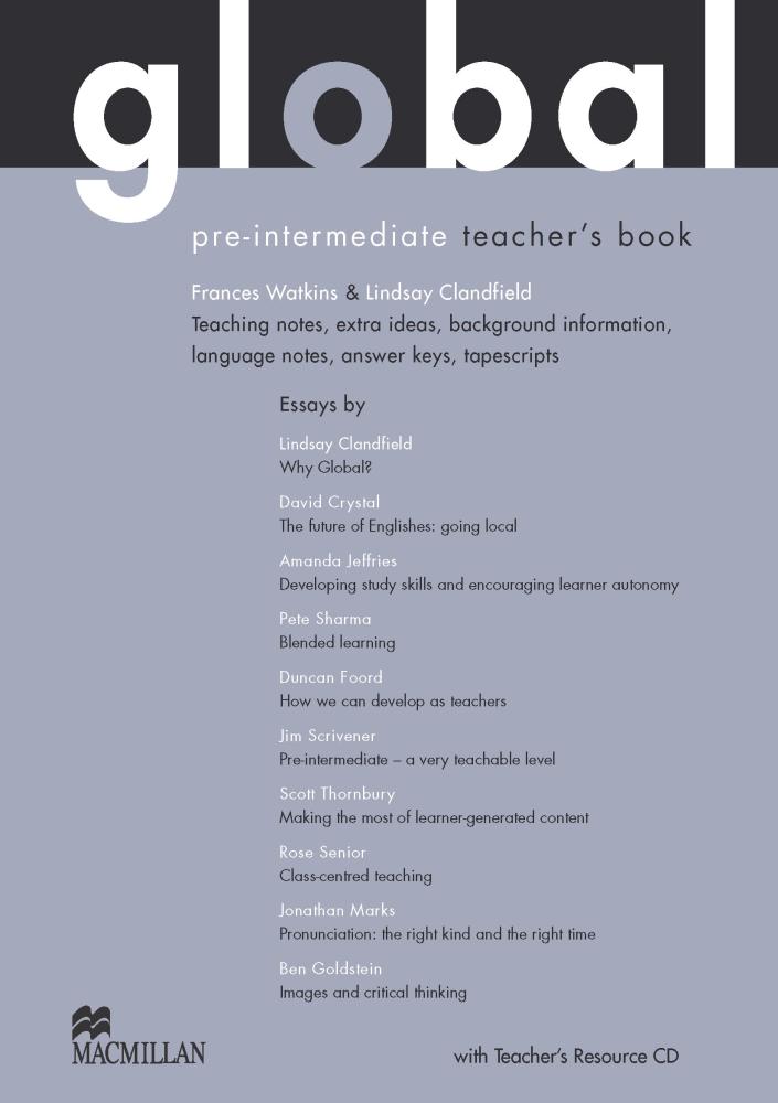 Lindsay Clandfield Global Pre-Intermediate Teacher's Book + Resource CD Pack 