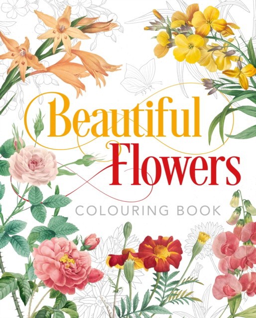 Peter, Gray Beautiful flowers colouring book 
