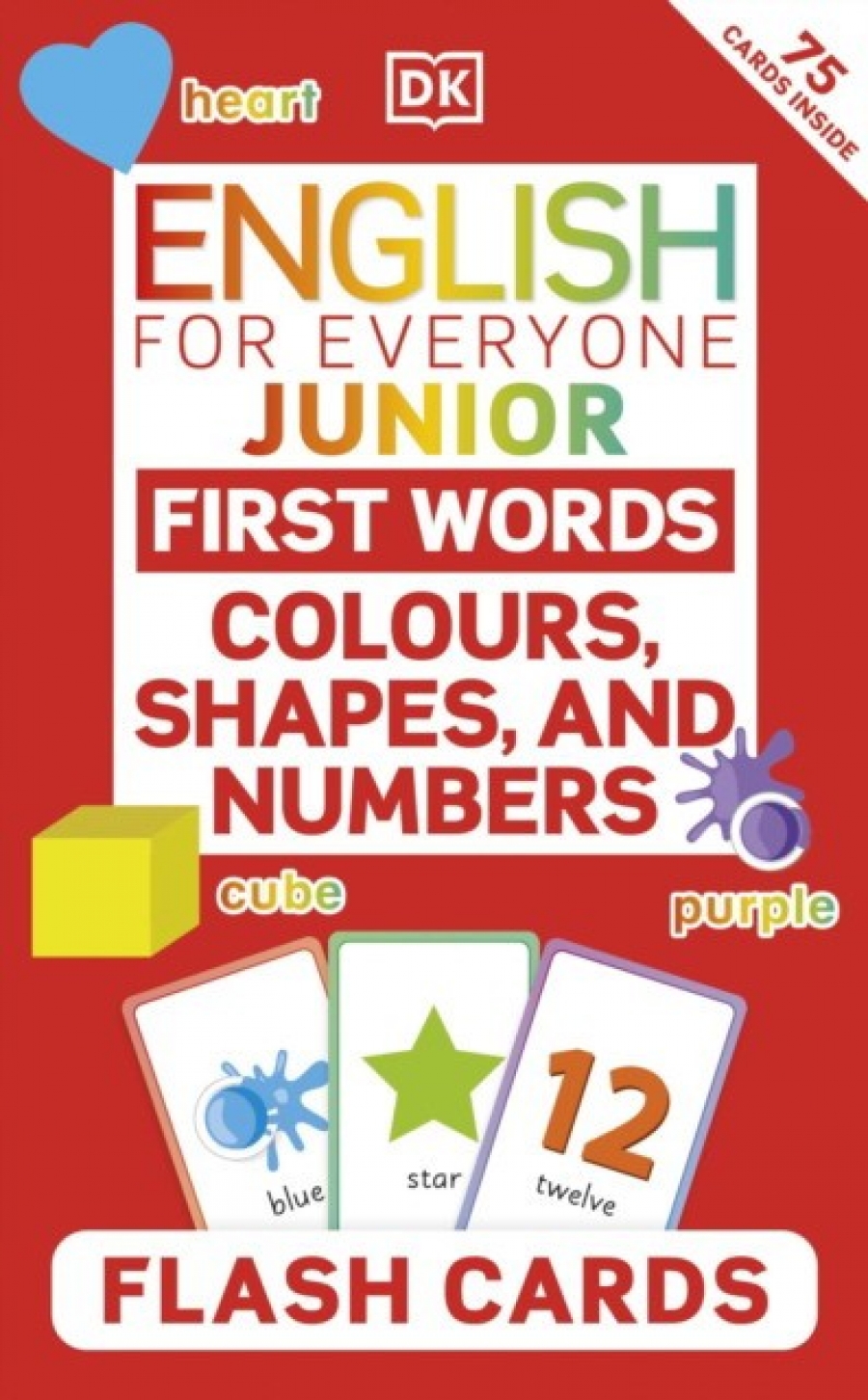 Dk English for everyone junior first words colours, shapes, and numbers flash cards 