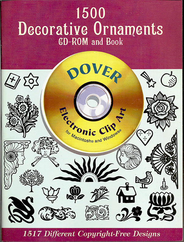 Dover 1500 Decorative Ornaments CD-ROM and Book 