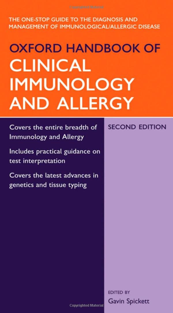 Spickett Gavin Oxford Handbook of Clinical Immunology and Allergy 