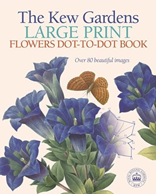 David, Woodroffe Kew Gardens Large Print Flowers Dot-To-Dot Book 
