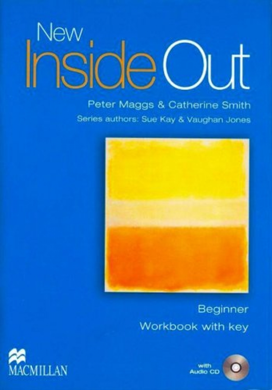 Sue Kay and Vaughan Jones New Inside Out Beginner Workbook with key + Audio CD Pack 