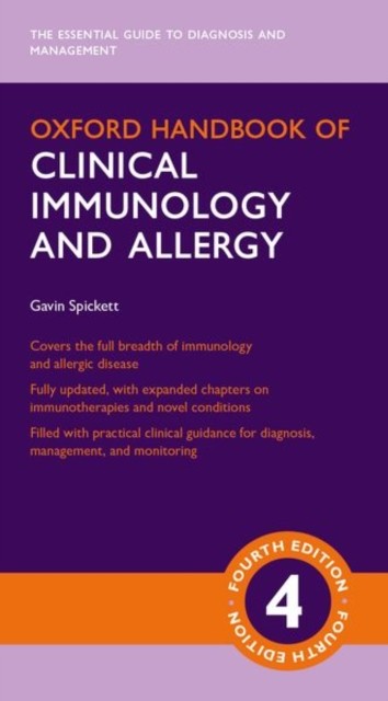 Gavin Spickett Oxford Handbook  of Clinical  Immunology and  Allergy  4 ED 