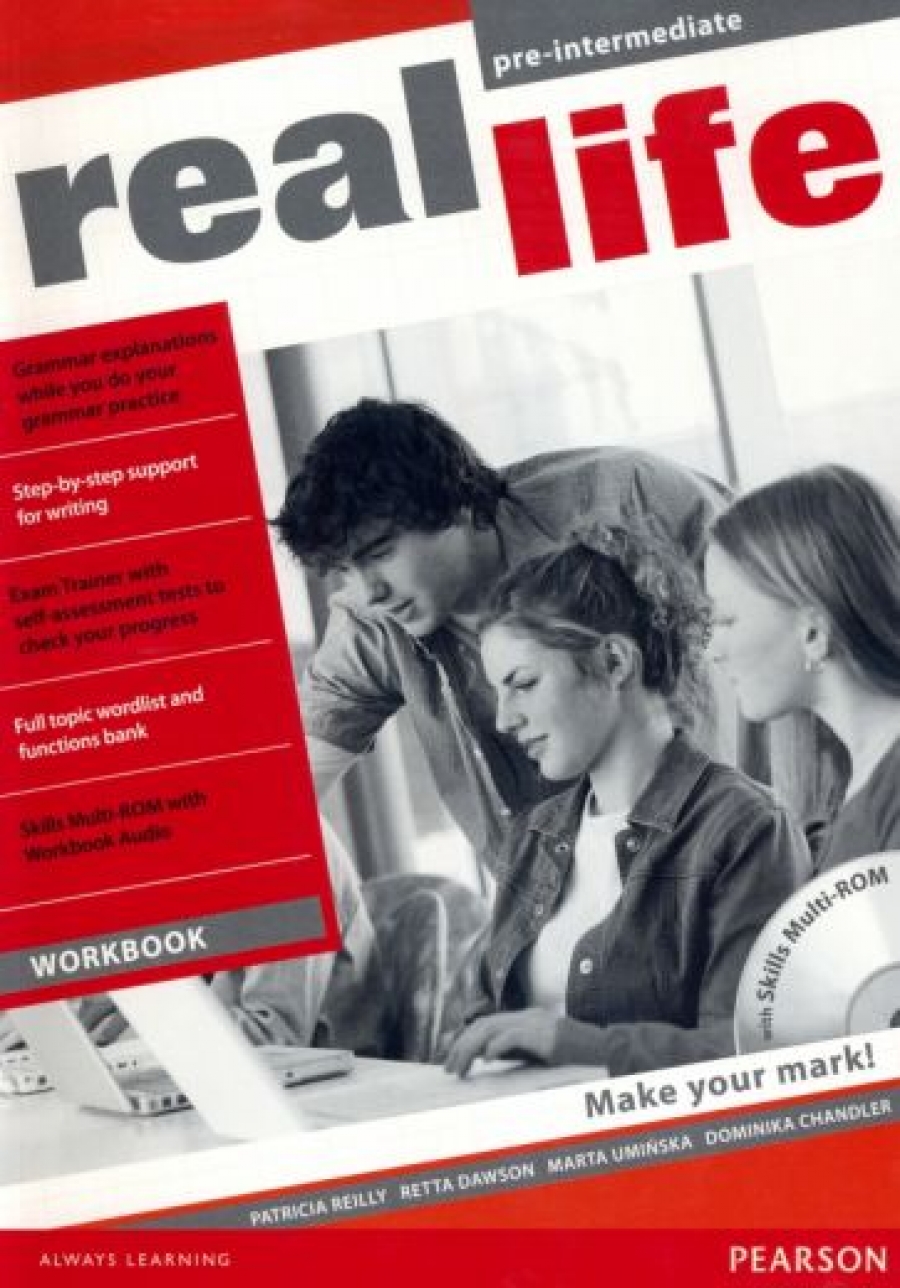 Patricia Reilly / Dominika Chandler / Marta Uminska Real Life Pre-intermediate Workbook & Multi-ROM (includes Workbook audio) 