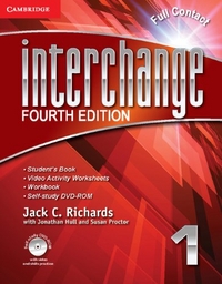 Jack C. Richards Interchange Fourth Edition 1 Full Contact with Self-study DVD-ROM 